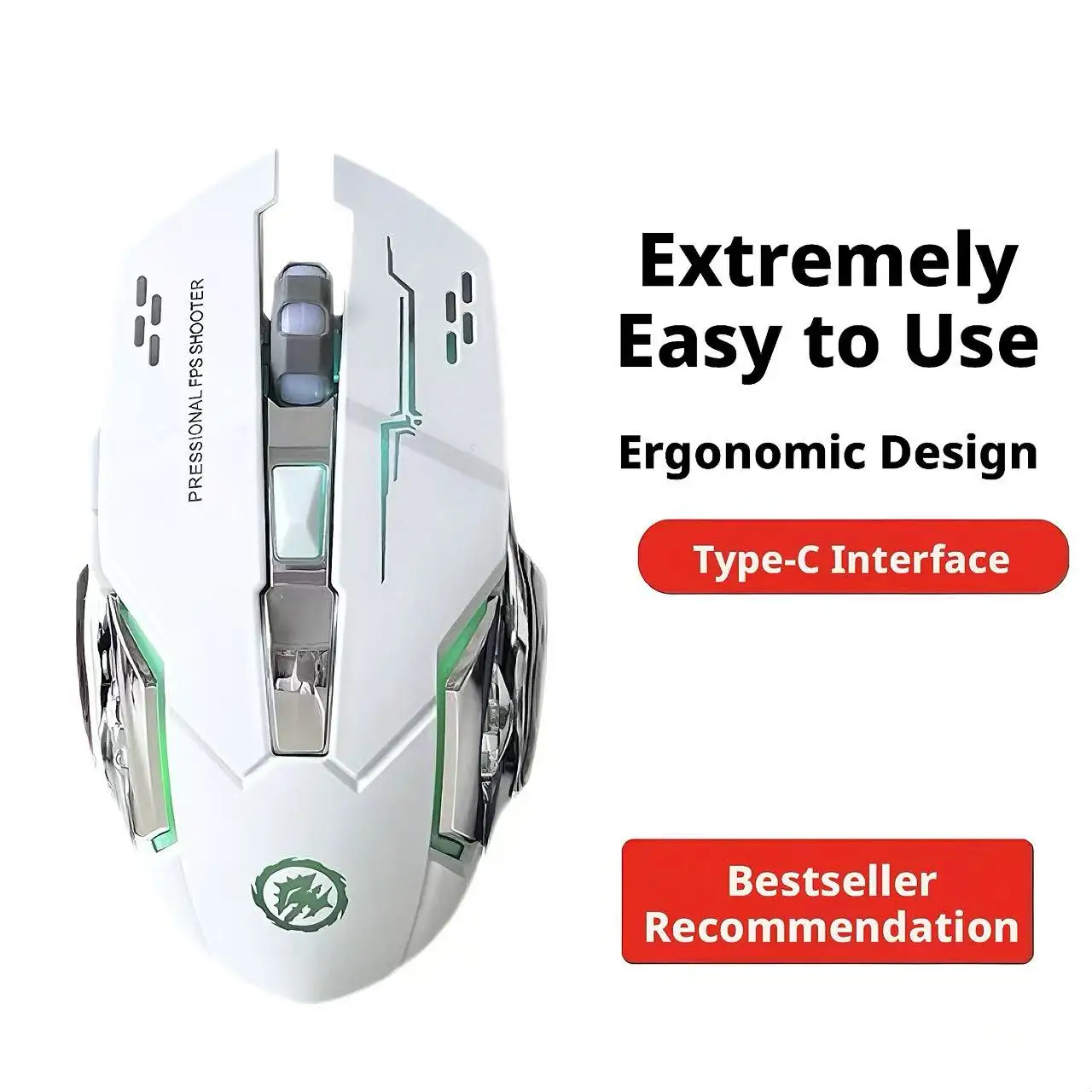 Pc Gaming Gta 6 - RGB Light Wireless Gaming Mouse Ergonomic