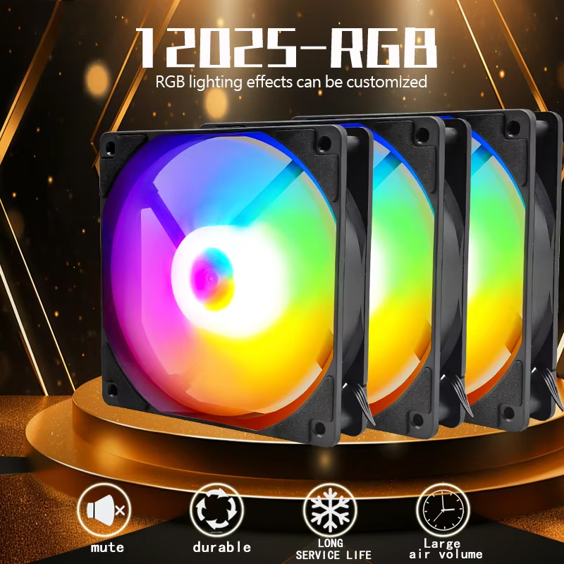 Pc Gaming Ff - Festival Promotion 120mm PC Fan Rainbow