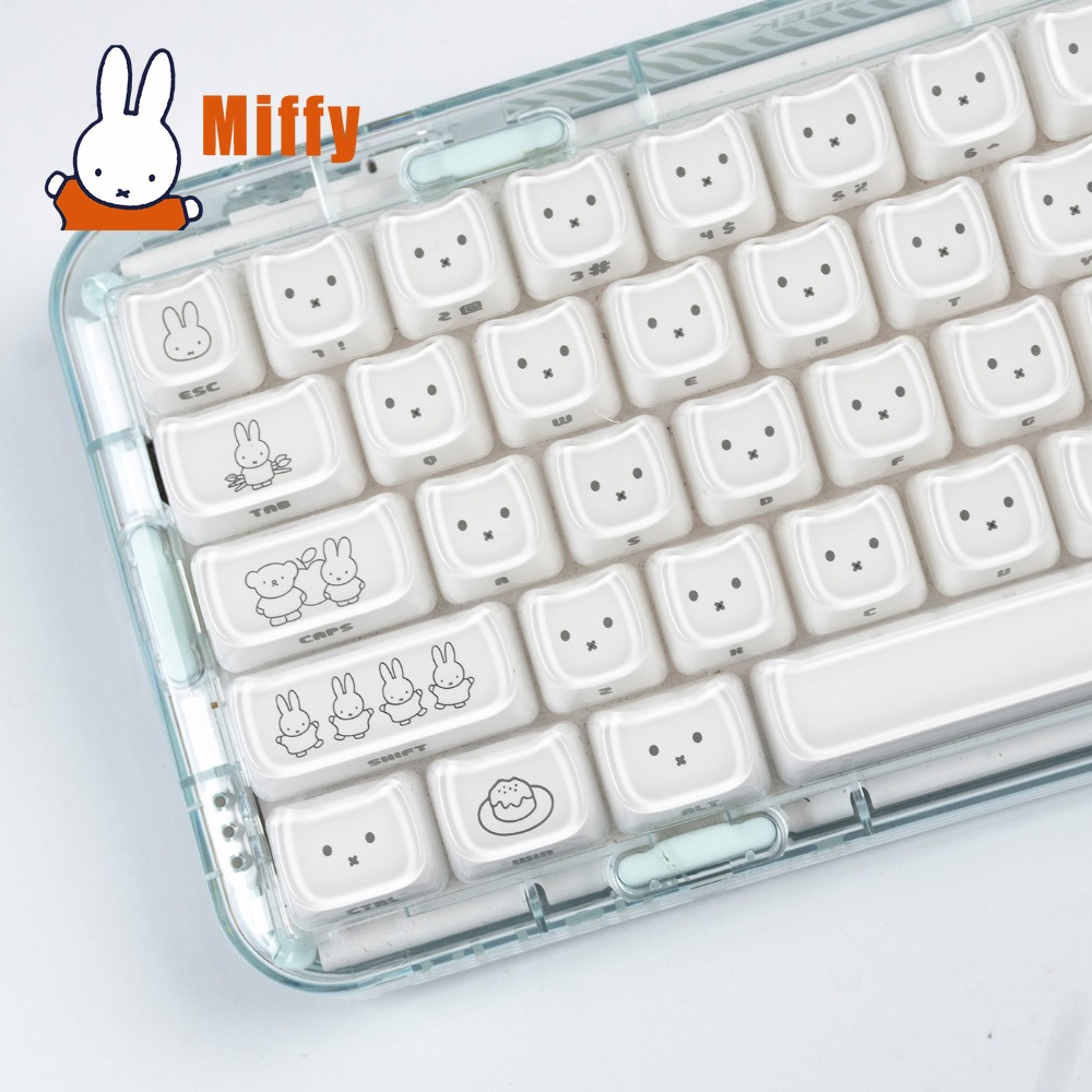 Kawaii Miffy Keycaps Cute Rabb - Pc Gaming Used recension och pris