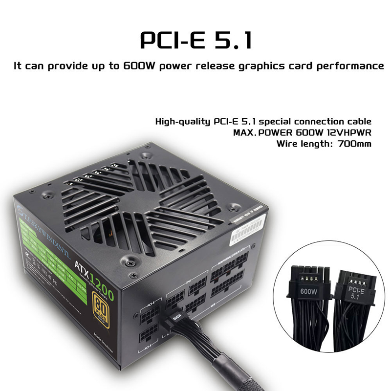 PCIE 5.0 1200W PC Power Supply - Pc Gaming Gta 6 recension och pris