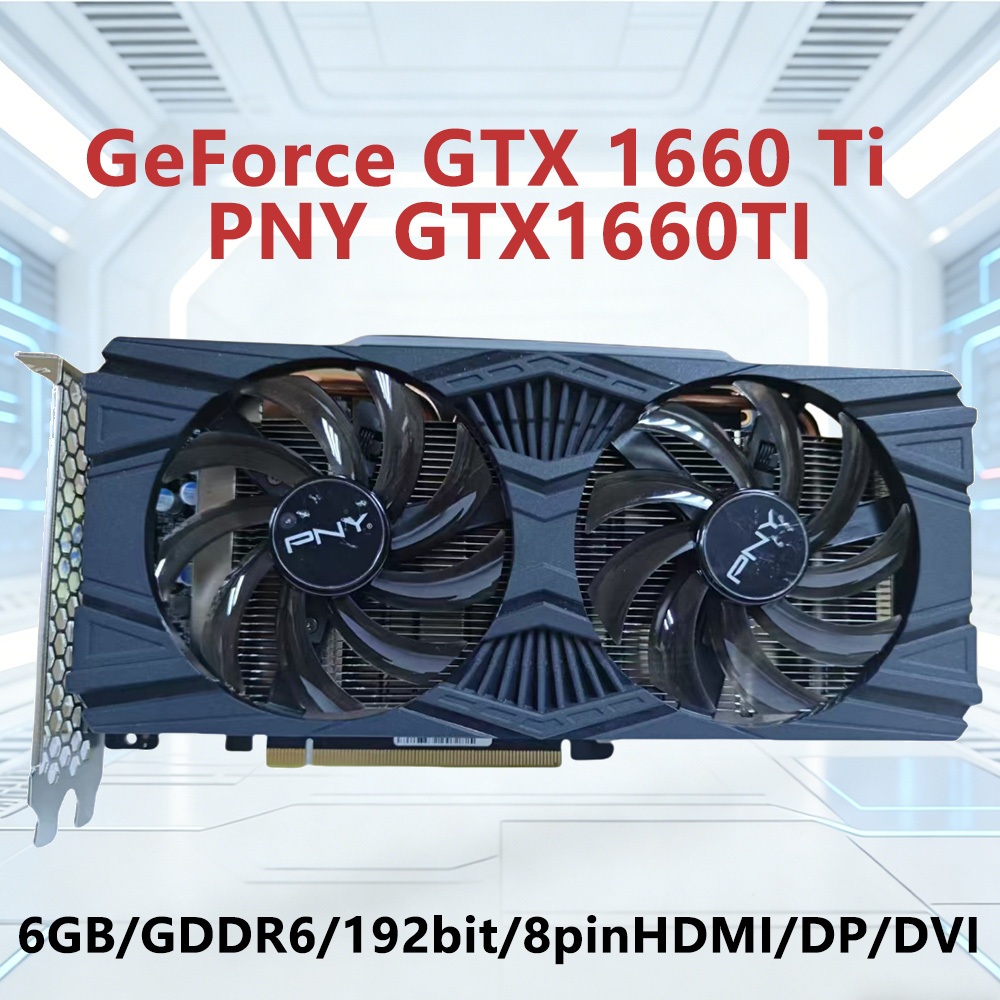 PNY GeForce GTX 1660 Ti 6GB GD - Pc Gaming Nvidia recension och pris