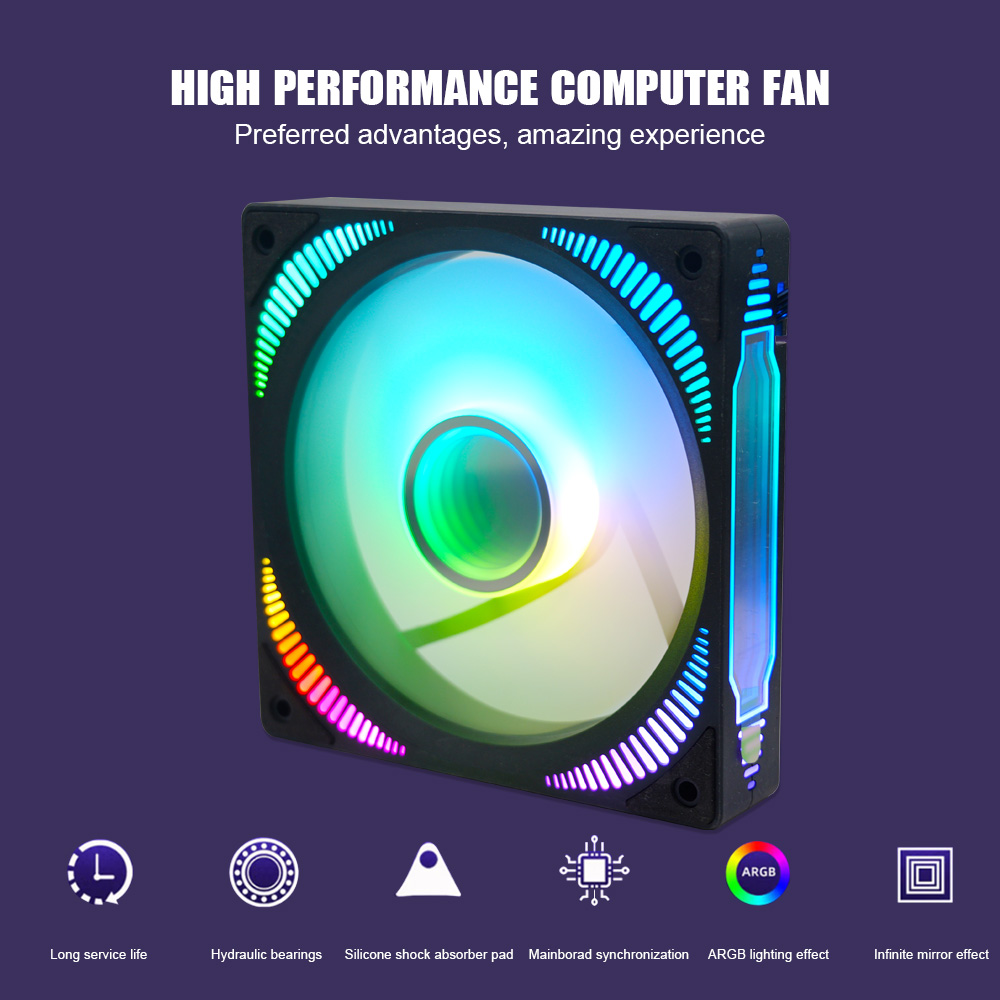 Manmu High Quality Fan 120mm 6 - Pc Gaming Ff recension och pris