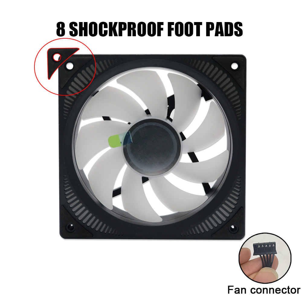Manmu High Quality Fan 120mm 6 - Pc Gaming Ff recension och pris
