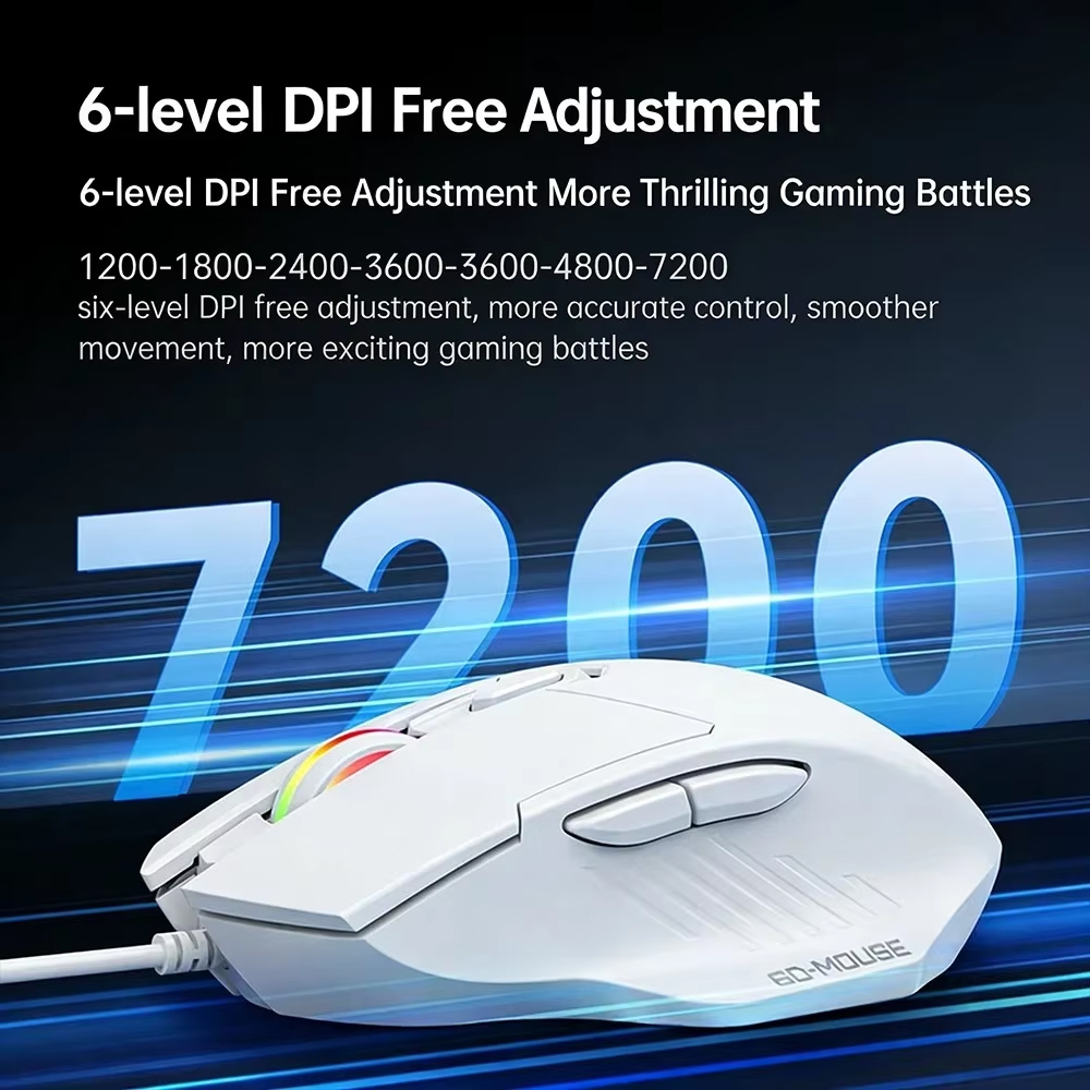 KEBIDUMEI 7200DPI Wired Mouse  - Pc Gaming Gta 6 recension och pris