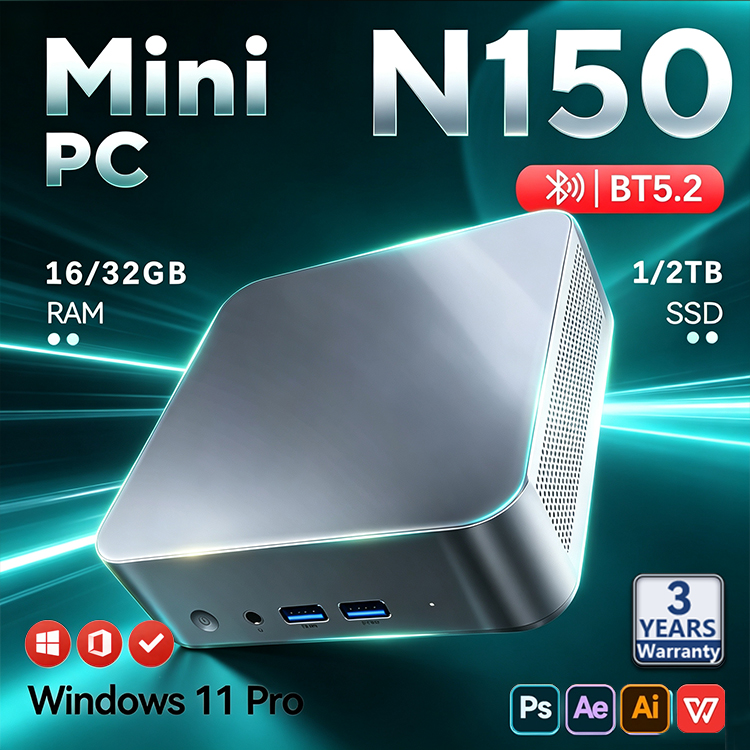 2026 Intel N150 Mini PC Protab - Pc Gaming Second recension och pris