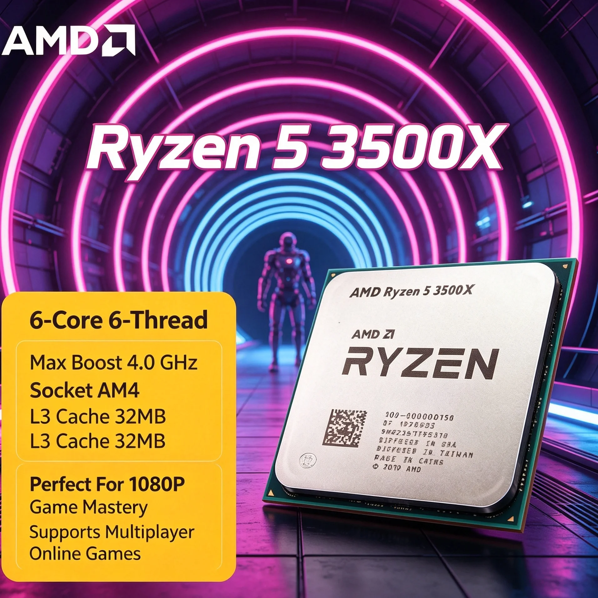 AMD Ryzen 5 3500X Desktop CPU  - Pc Gaming Gta 6 recension och pris