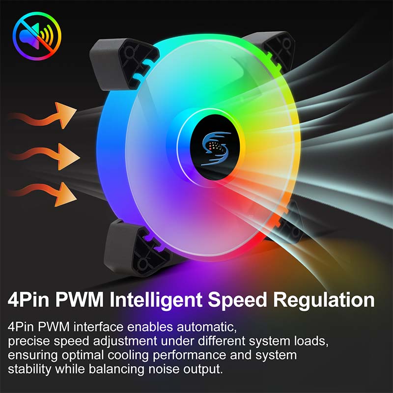120mm ARGB PWM Case Fan 4Pin A - Pc Gaming Ff recension och pris