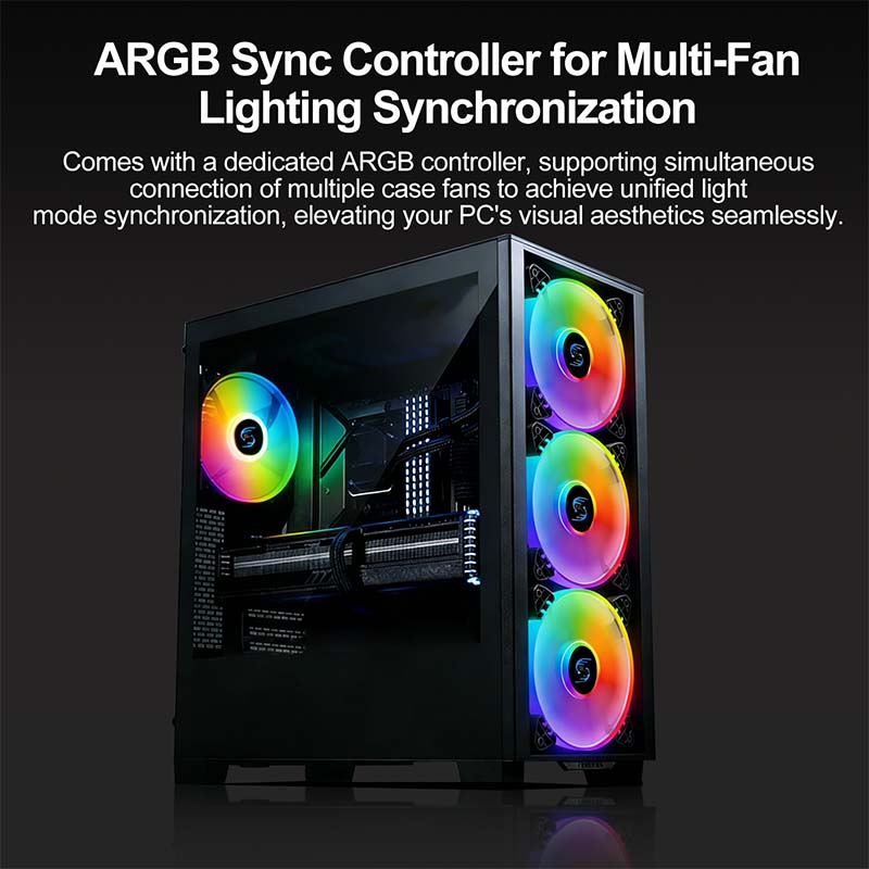 120mm ARGB PWM Case Fan 4Pin A - Pc Gaming Ff recension och pris