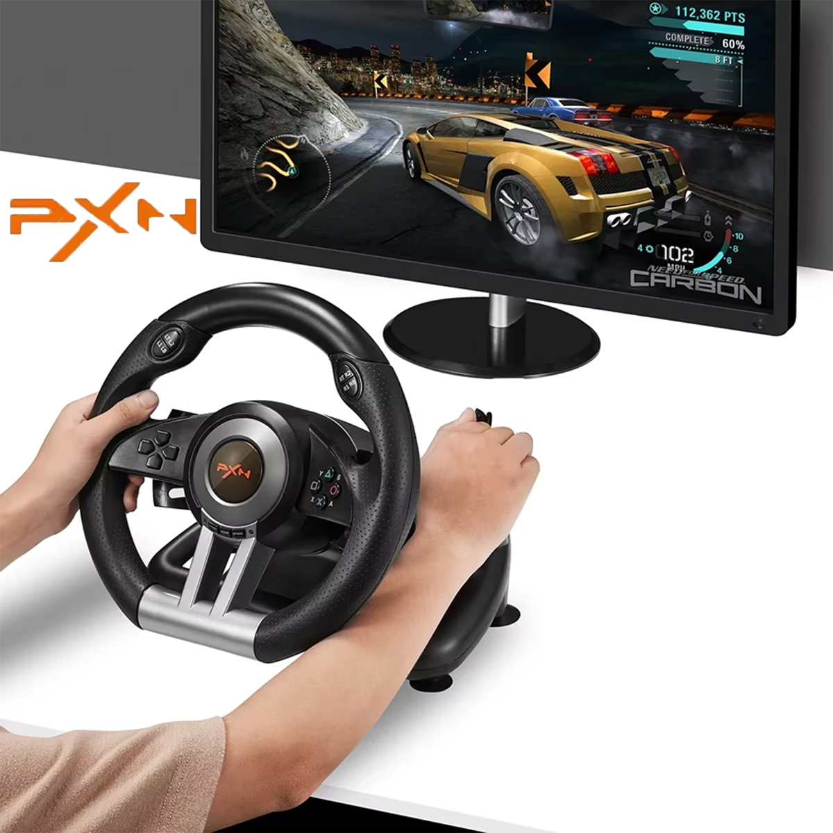 PXN V3 Racing Wheel, PC Compat - Pc Gaming Entry recension och pris